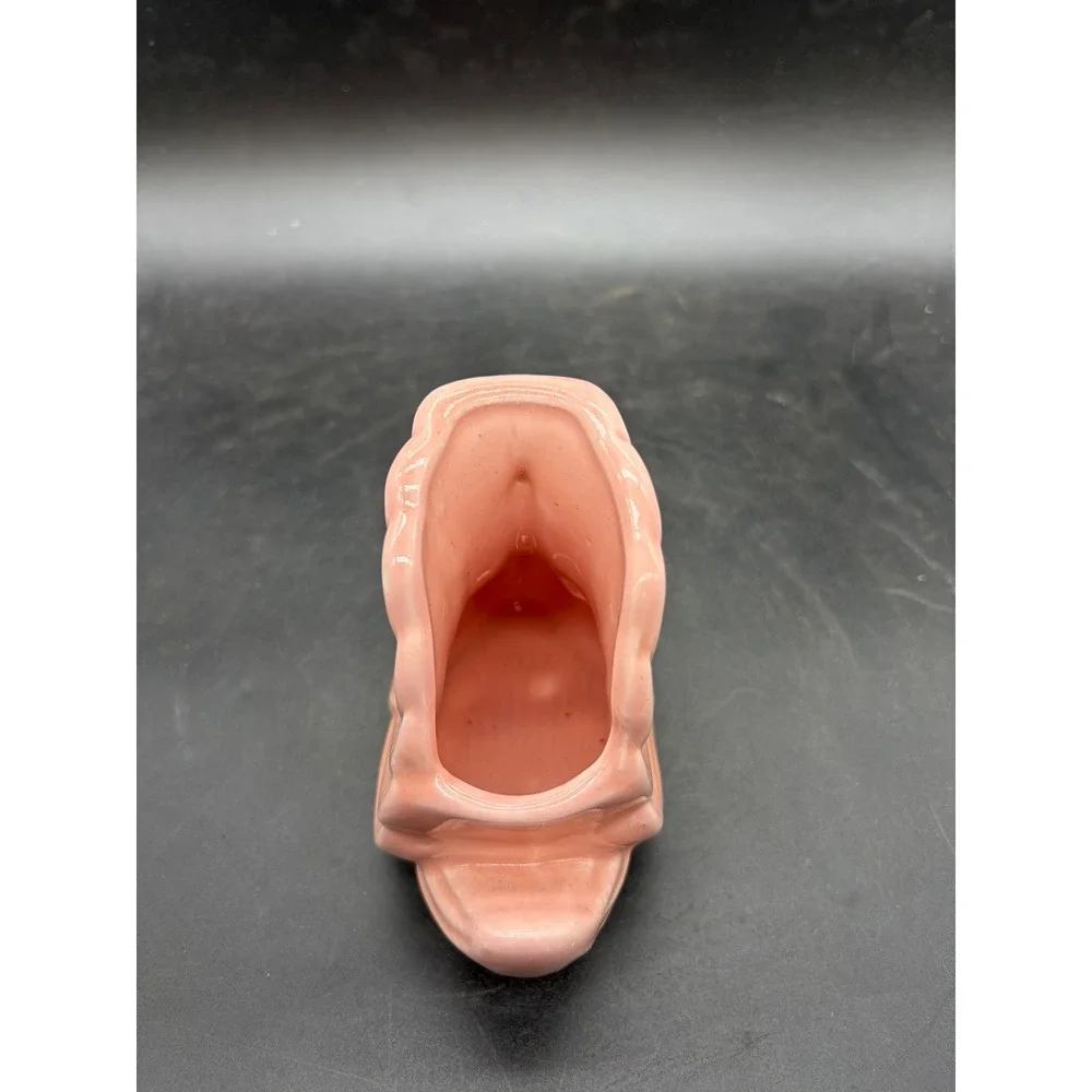 Vintage‎ Pink Ceramic Swan Planter Mini Vase Mid Century Modern Decor